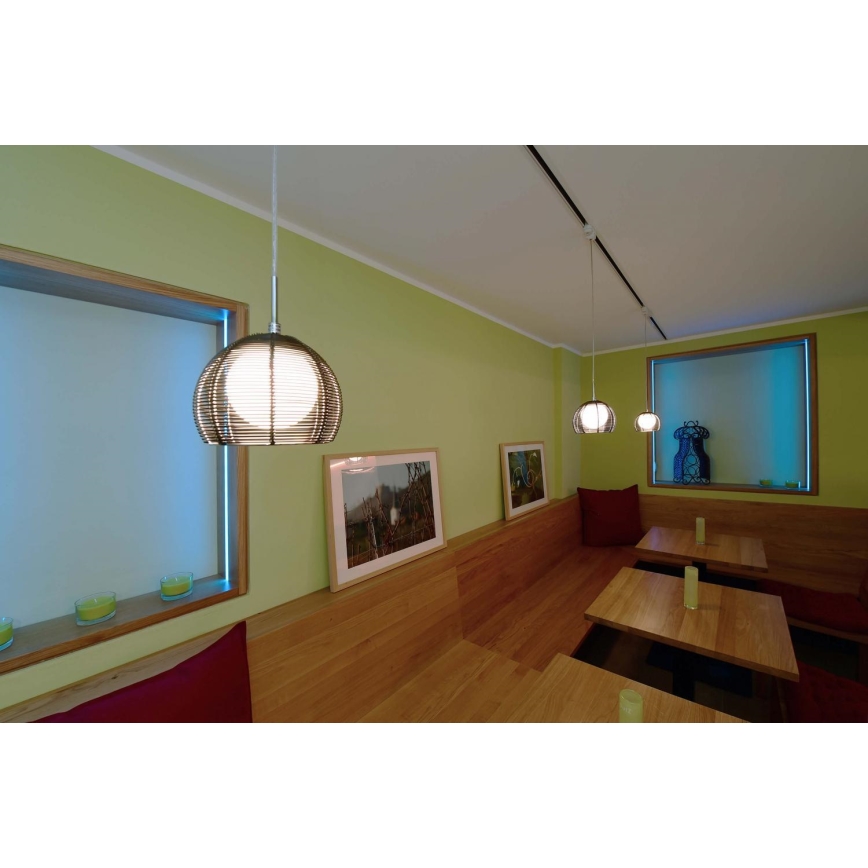 Deko-Light 342029 -  Κρεμαστό φωτιστικό οροφήςFILO 1xG9/40W/230V διάμετρος 16 cm ασημί
