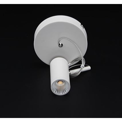 Deko-Light 348037 - Led Dimmable κρεμαστό φωτιστικό οροφής DABIH LED/7,2W/230V 3000K λευκό