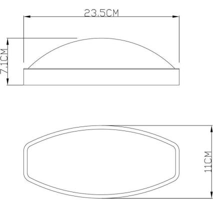 Deko-Light 731092 - Επιτοίχιο φωτιστικό εξωτερικού χώρου LED ERIDANI LED/13W/230V IP44 ανθρακί