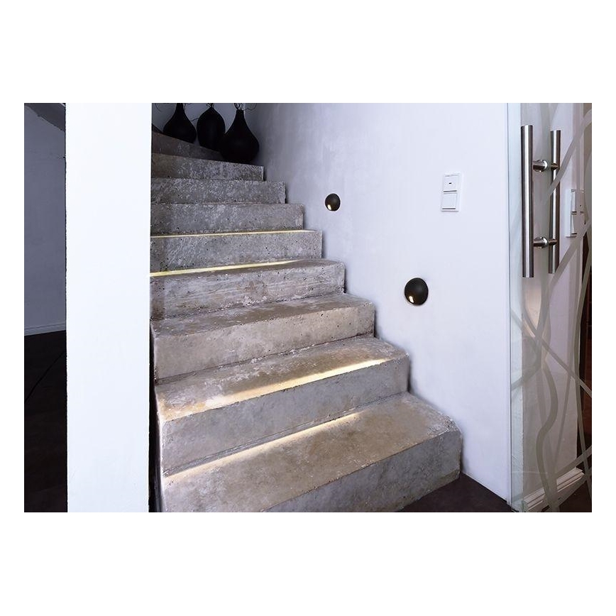 Deko-Light 731111 - Επιτοίχιο φωτιστικό εξωτερικού χώρου LED AQUILAE LED/3,5W/230V IP65 ανθρακί