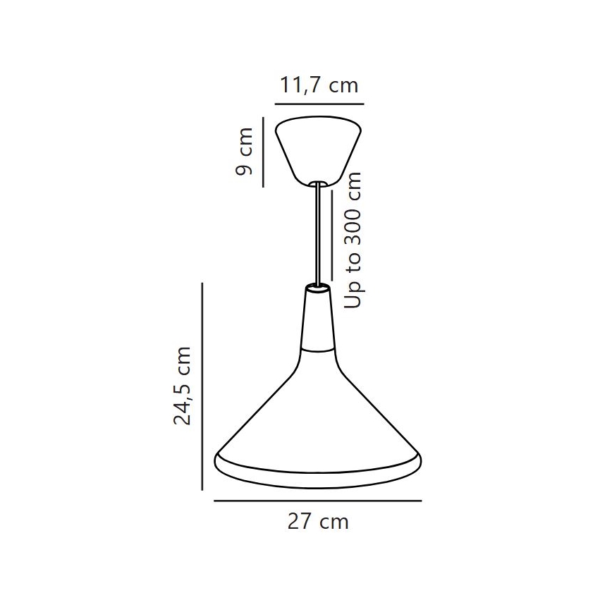DFTP by Nordlux - Κρεμαστό φωτιστικό οροφής NORI 1xE27/40W/230V