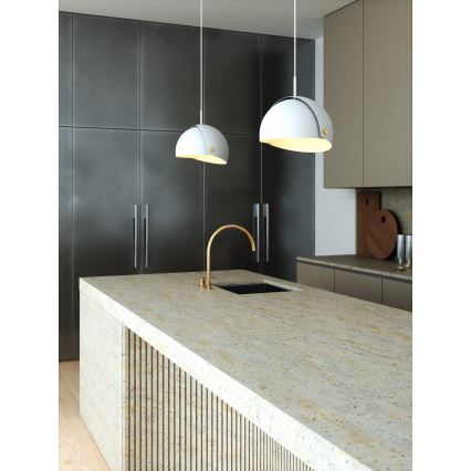 DFTP by Nordlux - Κρεμαστό φωτιστικό οροφής με ρυθμιζόμενο αμπαζούρ ALIGN 1xE27/15W/230V λευκό