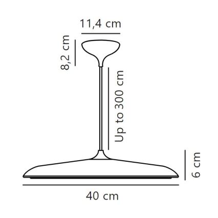 DFTP by Nordlux - Led Dimmable κρεμαστό φωτιστικό οροφής ARTIST LED/24W/230V διάμετρος 40 cm χαλκός
