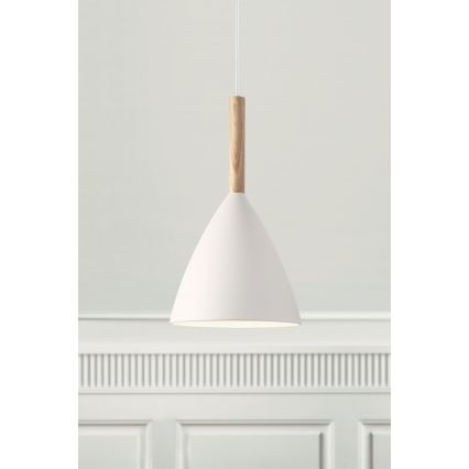 DFTP by Nordlux -Κρεμαστό φωτιστικό οροφής PURE 1xE27/40W/230V διάμετρος 20 cm λευκό/σταχτί