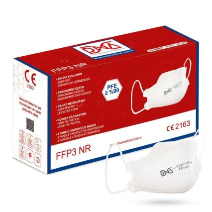 DNA μάσκα προστασίας FFP3 NR CE 2163 Medical 100τμχ