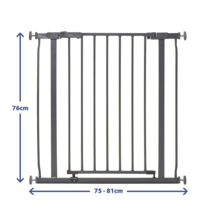 Dreambaby - Μπάρα ασφαλείας AVA 75-81 cm γκρι