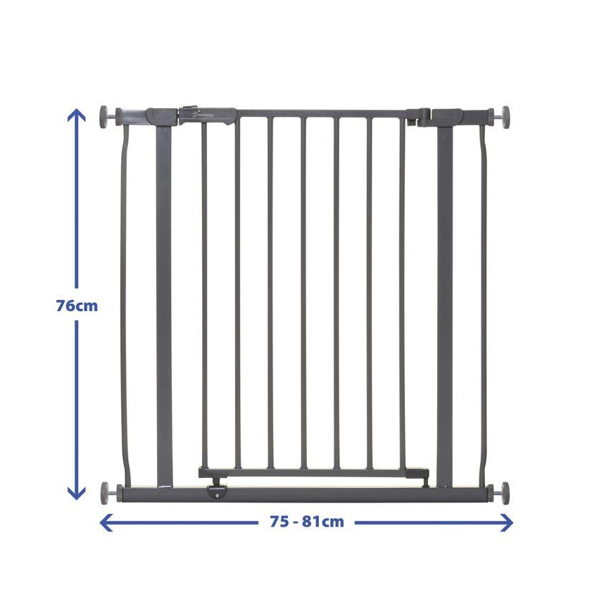 Dreambaby - Μπάρα ασφαλείας AVA 75-81 cm γκρι