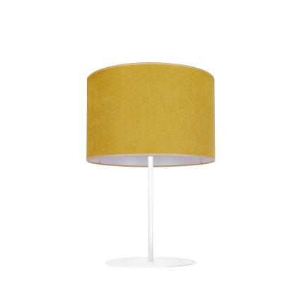 Duolla - Eπιτραπέζιο φωτιστικό BRISTOL 1xE14/15W/230V διάμετρος 17,5 cm κίτρινο/λευκό