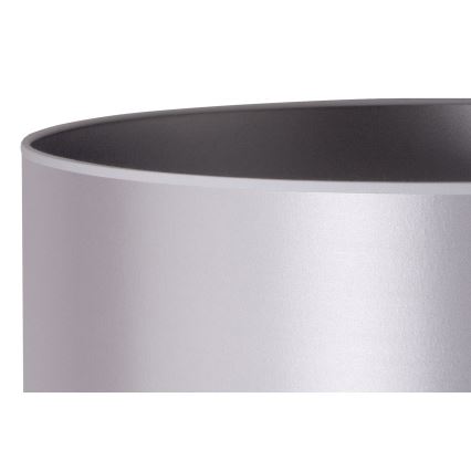 Duolla - Eπιτραπέζιο φωτιστικό CANNES 1xE14/15W/230V διάμετρος 20 cm ασημί/λευκό