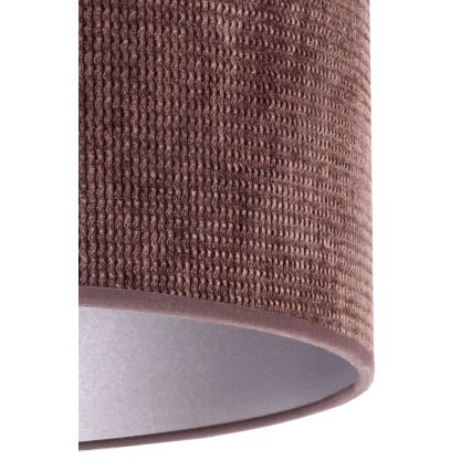 Duolla - Eπιτραπέζιο φωτιστικό LYON 1xE27/15W/230V διάμετρος 30 cm καφέ