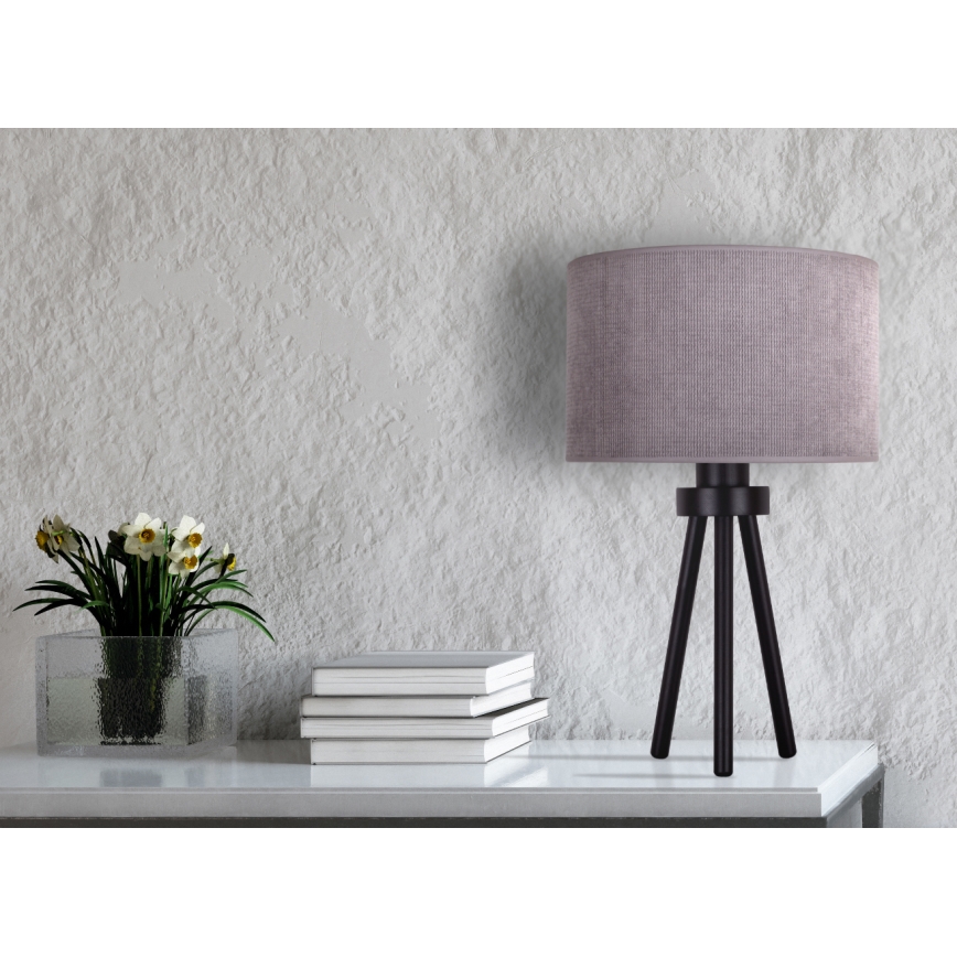 Duolla - Eπιτραπέζιο φωτιστικό LYON 1xE27/15W/230V διάμετρος 30 cm γκρι