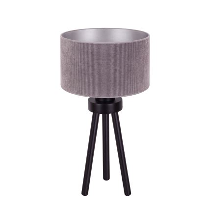 Duolla - Eπιτραπέζιο φωτιστικό LYON 1xE27/15W/230V διάμετρος 30 cm γκρι