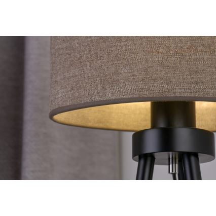 Duolla - Eπιτραπέζιο φωτιστικό OVAL 1xE27/15W/230V διάμετρος 30 cm καφέ