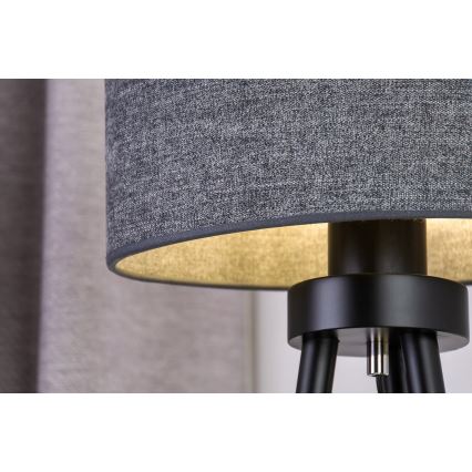 Duolla - Eπιτραπέζιο φωτιστικό OVAL 1xE27/15W/230V διάμετρος 30 cm γκρι