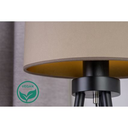Duolla - Eπιτραπέζιο φωτιστικό OVAL VEGAN 1xE27/15W/230V διάμετρος 30 cm μπεζ