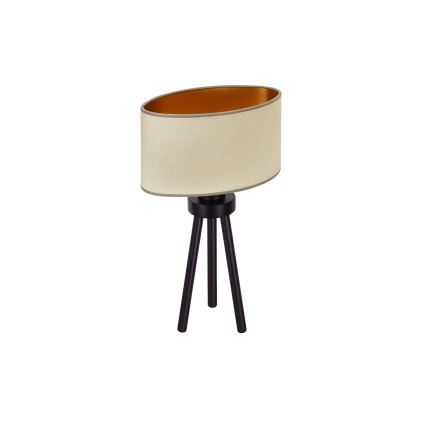 Duolla - Eπιτραπέζιο φωτιστικό OVAL VEGAN 1xE27/15W/230V διάμετρος 30 cm μπεζ