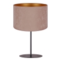 Duolla - Eπιτραπέζιο φωτιστικό ROLLER 1xE14/15W/230V διάμετρος 20 cm μπεζ/χρυσό