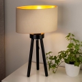 Duolla - Eπιτραπέζιο φωτιστικό OVAL VEGAN 1xE27/15W/230V διάμετρος 30 cm κρεμ
