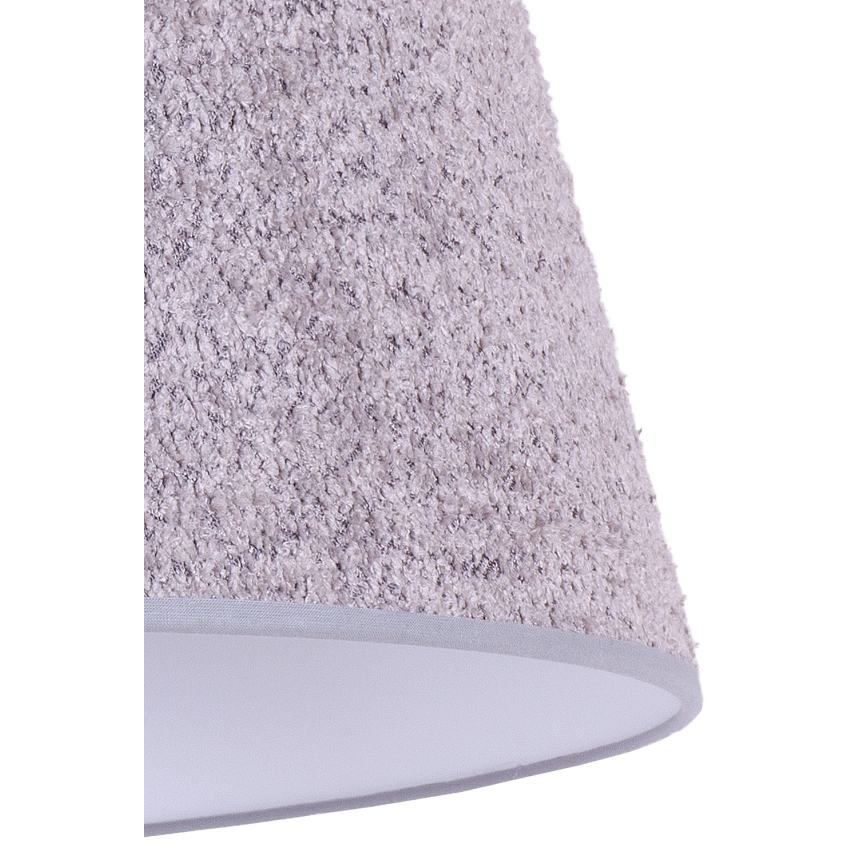 Duolla - Eπιτραπέζιο φωτιστικό BOUCLE 1xE27/15W/230V διάμετρος 28 cm γκρι/ξύλο