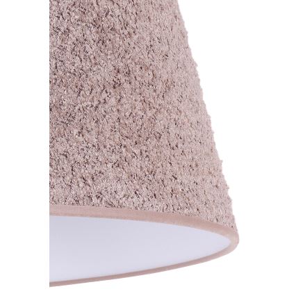 Duolla - Eπιτραπέζιο φωτιστικό BOUCLE 1xE27/15W/230V διάμετρος 28 cm καφέ/ξύλο