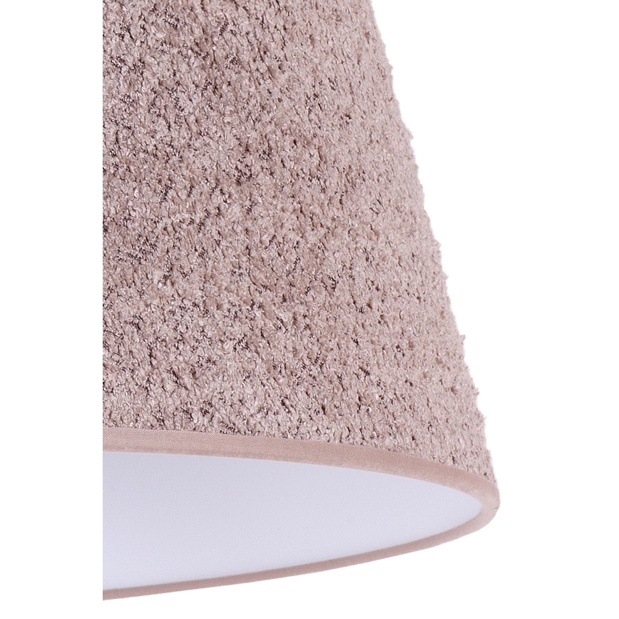Duolla - Eπιτραπέζιο φωτιστικό BOUCLE 1xE27/15W/230V διάμετρος 28 cm καφέ/ξύλο