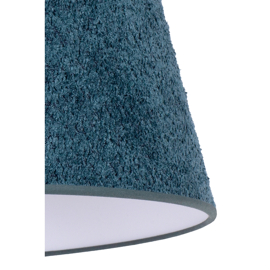 Duolla - Eπιτραπέζιο φωτιστικό BOUCLE 1xE27/15W/230V διάμετρος 28 cm τιρκουάζ/ξύλο