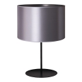 Duolla - Eπιτραπέζιο φωτιστικό CANNES 1xE14/15W/230V διάμετρος 20 cm ασημί/μαύρο