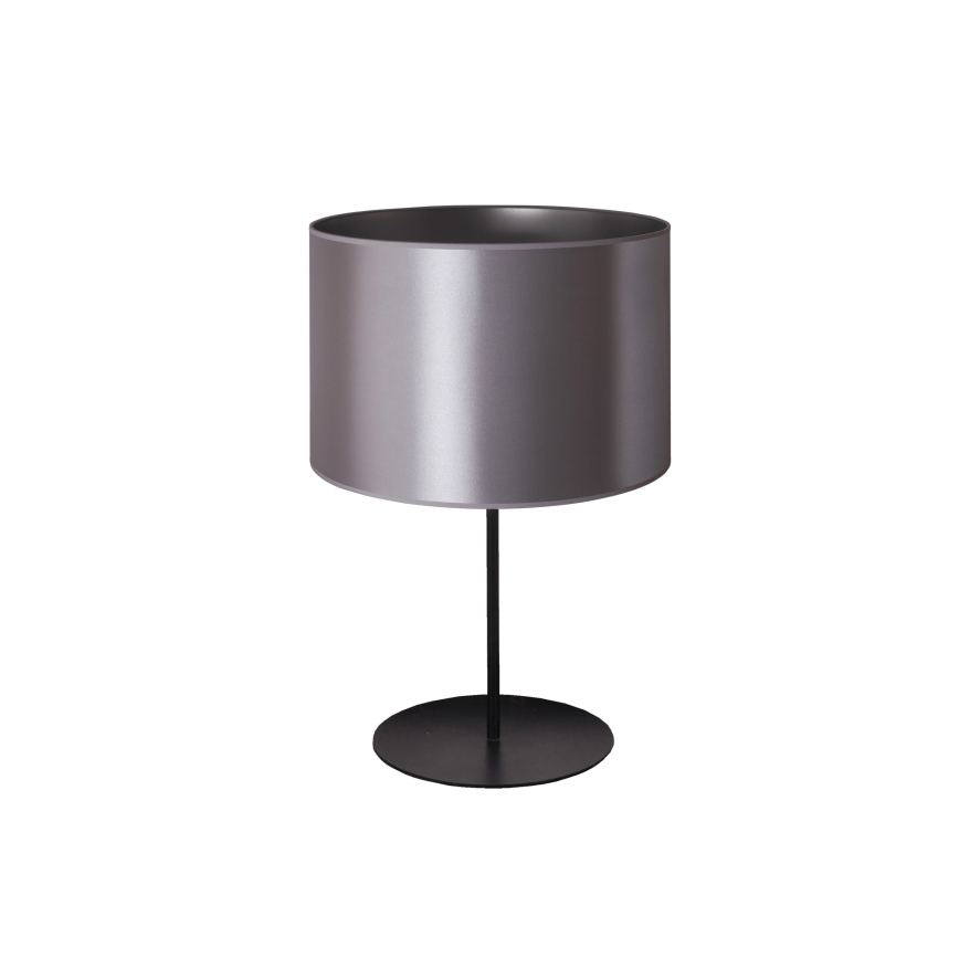 Duolla - Eπιτραπέζιο φωτιστικό CANNES 1xE14/15W/230V διάμετρος 20 cm ασημί/μαύρο