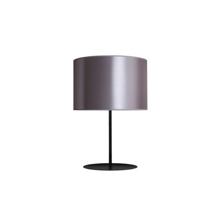 Duolla - Eπιτραπέζιο φωτιστικό CANNES 1xE14/15W/230V διάμετρος 20 cm ασημί/μαύρο