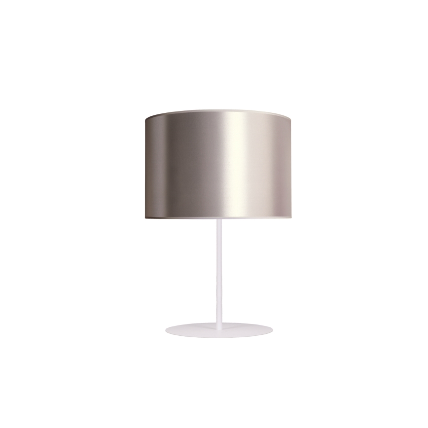 Duolla - Eπιτραπέζιο φωτιστικό CANNES 1xE14/15W/230V διάμετρος 20 cm ασημί/χαλκός/λευκό