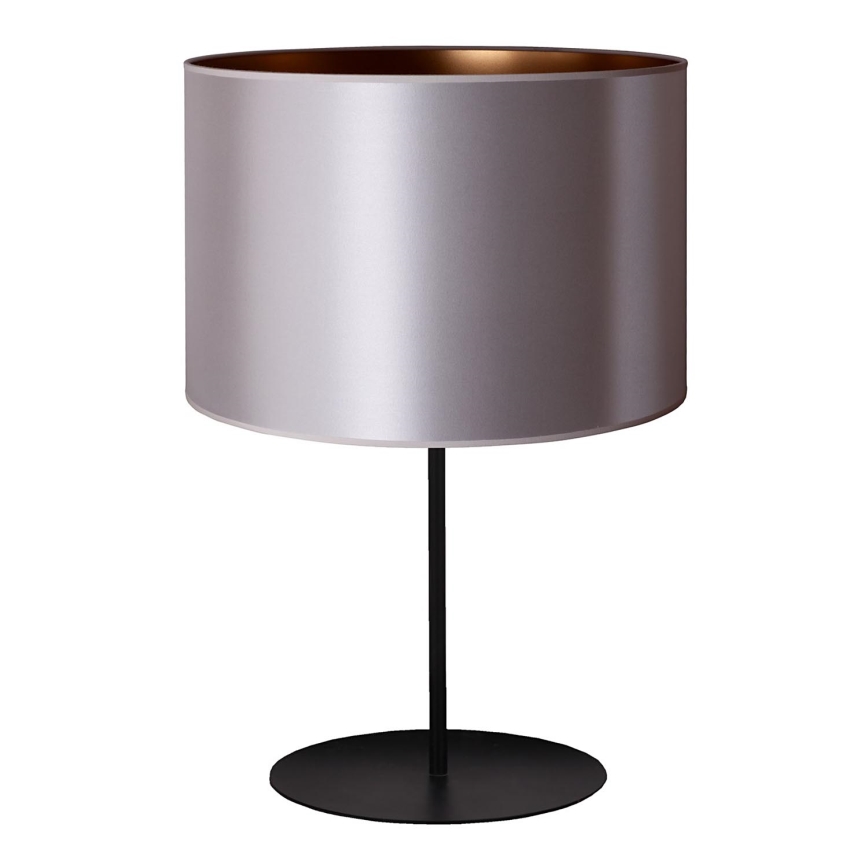 Duolla - Eπιτραπέζιο φωτιστικό CANNES 1xE14/15W/230V διάμετρος 20 cm ασημί/χαλκός/μαύρο