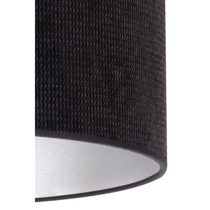 Duolla - Eπιτραπέζιο φωτιστικό LYON 1xE27/15W/230V διάμετρος 30 cm μαύρο