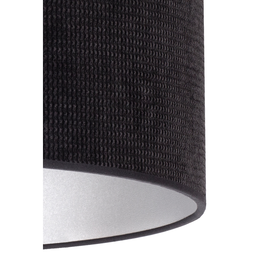 Duolla - Eπιτραπέζιο φωτιστικό LYON 1xE27/15W/230V διάμετρος 30 cm μαύρο