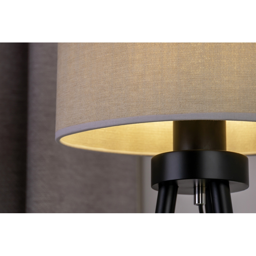 Duolla - Eπιτραπέζιο φωτιστικό OVAL 1xE27/15W/230V διάμετρος 30 cm γκρι