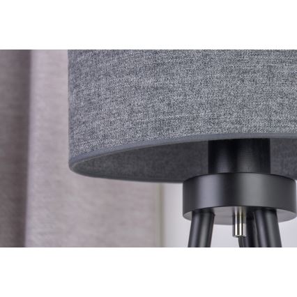 Duolla - Eπιτραπέζιο φωτιστικό OVAL 1xE27/15W/230V διάμετρος 30 cm γκρι