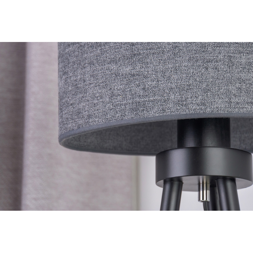 Duolla - Eπιτραπέζιο φωτιστικό OVAL 1xE27/15W/230V διάμετρος 30 cm γκρι