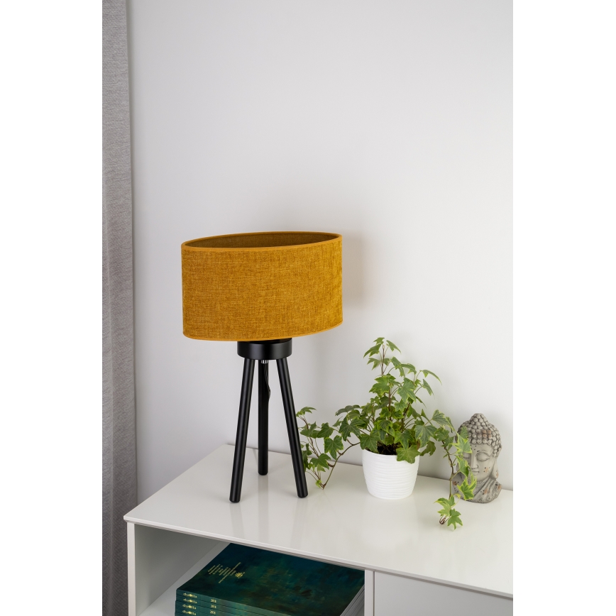 Duolla - Eπιτραπέζιο φωτιστικό OVAL 1xE27/15W/230V διάμετρος 30 cm καφέ