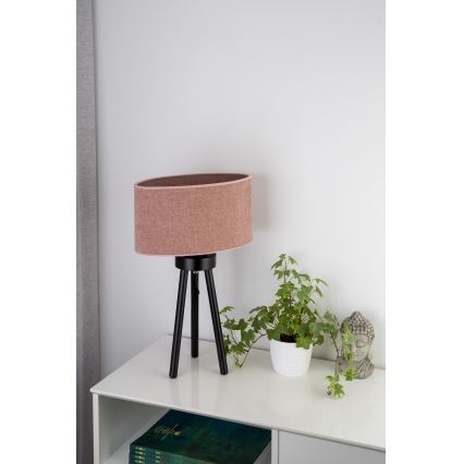 Duolla - Eπιτραπέζιο φωτιστικό OVAL 1xE27/15W/230V διάμετρος 30 cm ροζ