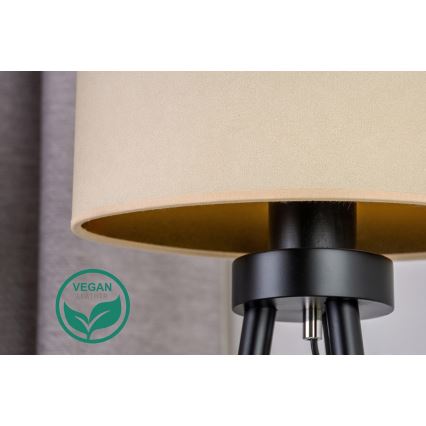Duolla - Eπιτραπέζιο φωτιστικό OVAL VEGAN 1xE27/15W/230V διάμετρος 30 cm κρεμ