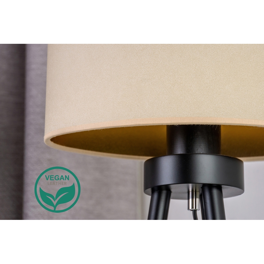 Duolla - Eπιτραπέζιο φωτιστικό OVAL VEGAN 1xE27/15W/230V διάμετρος 30 cm κρεμ