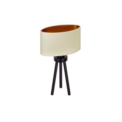 Duolla - Eπιτραπέζιο φωτιστικό OVAL VEGAN 1xE27/15W/230V διάμετρος 30 cm κρεμ