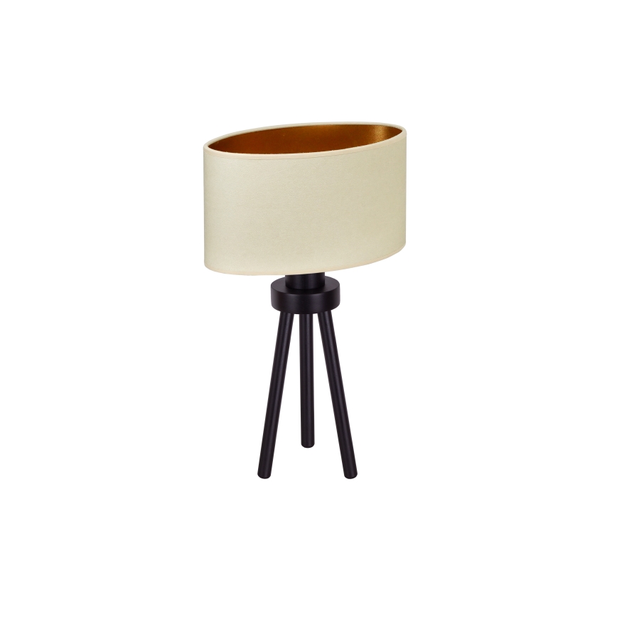 Duolla - Eπιτραπέζιο φωτιστικό OVAL VEGAN 1xE27/15W/230V διάμετρος 30 cm κρεμ
