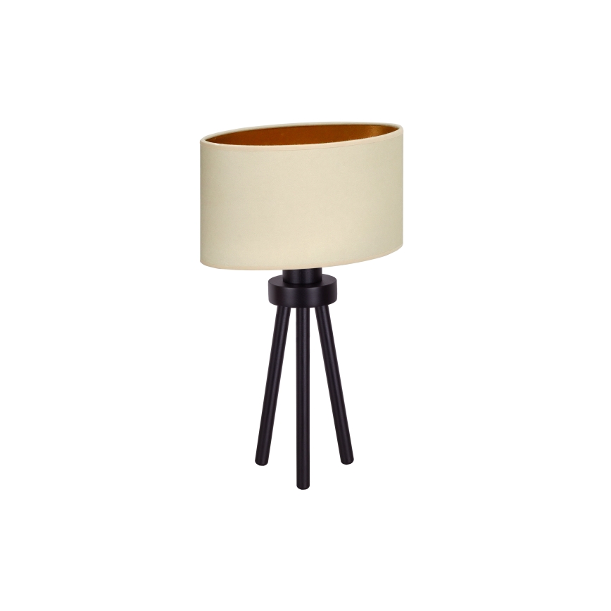 Duolla - Eπιτραπέζιο φωτιστικό OVAL VEGAN 1xE27/15W/230V διάμετρος 30 cm κρεμ