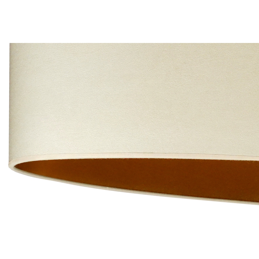 Duolla - Eπιτραπέζιο φωτιστικό OVAL VEGAN 1xE27/15W/230V διάμετρος 30 cm κρεμ