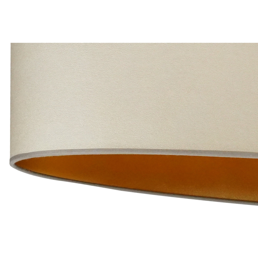 Duolla - Eπιτραπέζιο φωτιστικό OVAL VEGAN 1xE27/15W/230V διάμετρος 30 cm μπεζ
