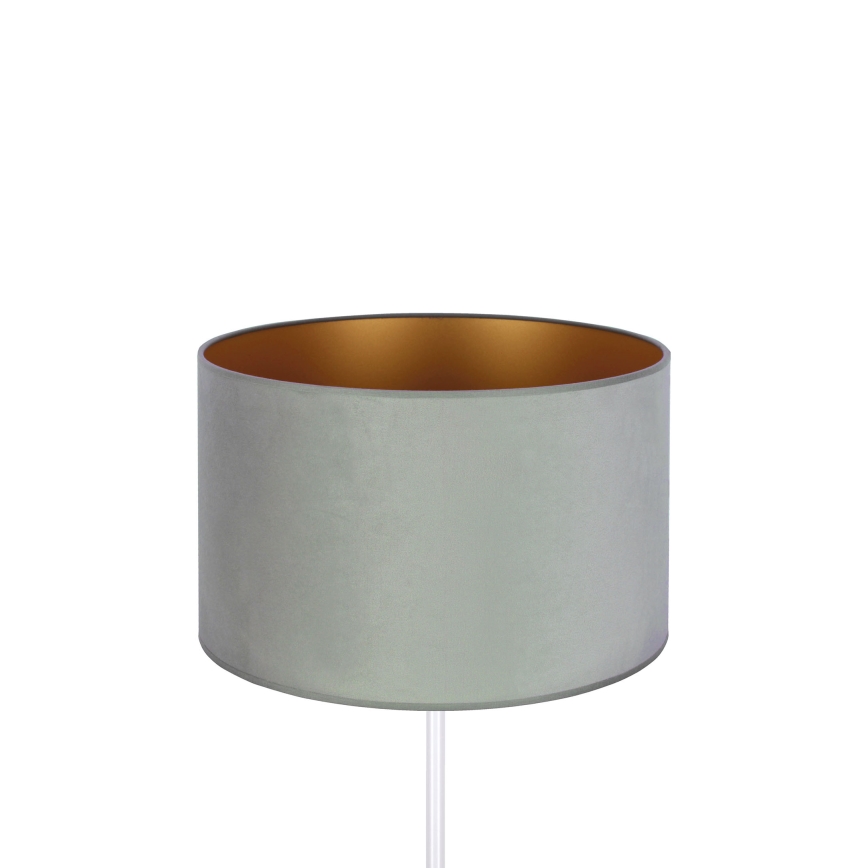 Duolla - Eπιτραπέζιο φωτιστικό ROLLER 1xE14/15W/230V διάμετρος 20 cm ανοιχτό πράσινο/χρυσό