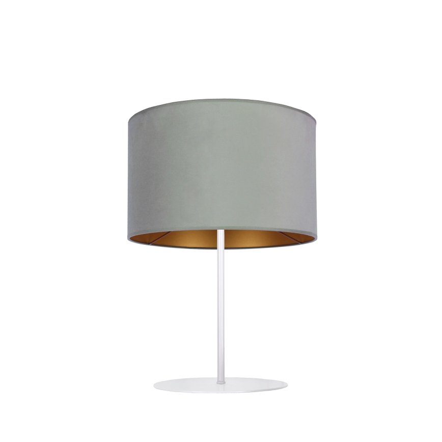 Duolla - Eπιτραπέζιο φωτιστικό ROLLER 1xE14/15W/230V διάμετρος 20 cm ανοιχτό πράσινο/χρυσό