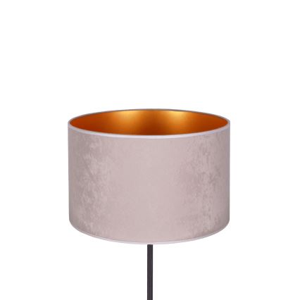 Duolla - Eπιτραπέζιο φωτιστικό ROLLER 1xE14/15W/230V διάμετρος 20 cm γκρι/χρυσό