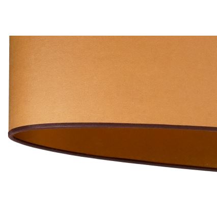 Duolla - Φωτιστικό οροφής με καλώδιο OVAL VEGAN 2xE27/15W/230V καφέ