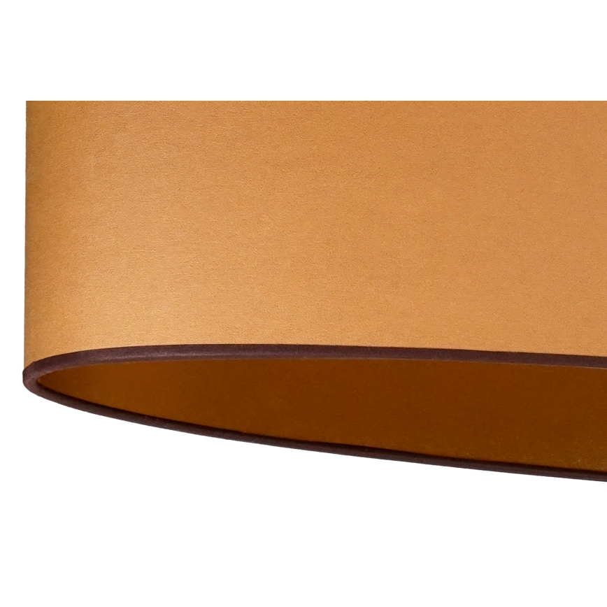 Duolla - Φωτιστικό οροφής με καλώδιο OVAL VEGAN 2xE27/15W/230V καφέ